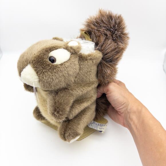 Plush Buddies Flower Floral Vase With Stuffed Animal Plush Squirrel Realistic - Picture 9 of 9